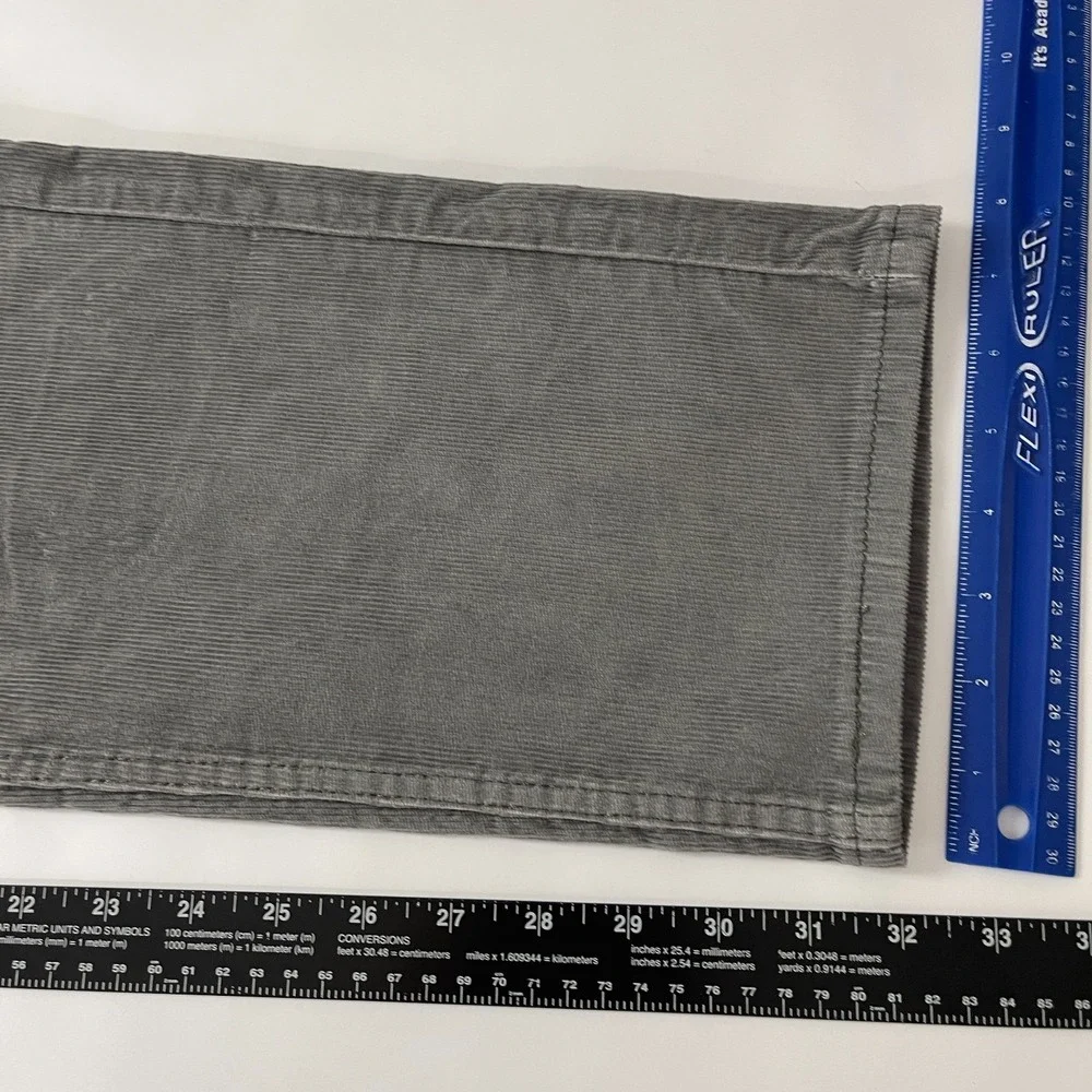Levi's Pants Men's 32x32 Gray 505 Corduroy Pinwale Regular Fit Straight Preppy